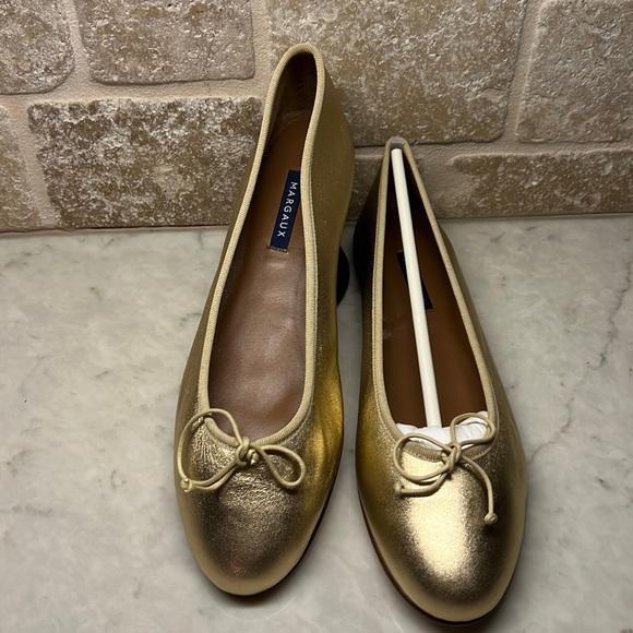 Margaux Shoes - Margaux Gold Ballet Flats